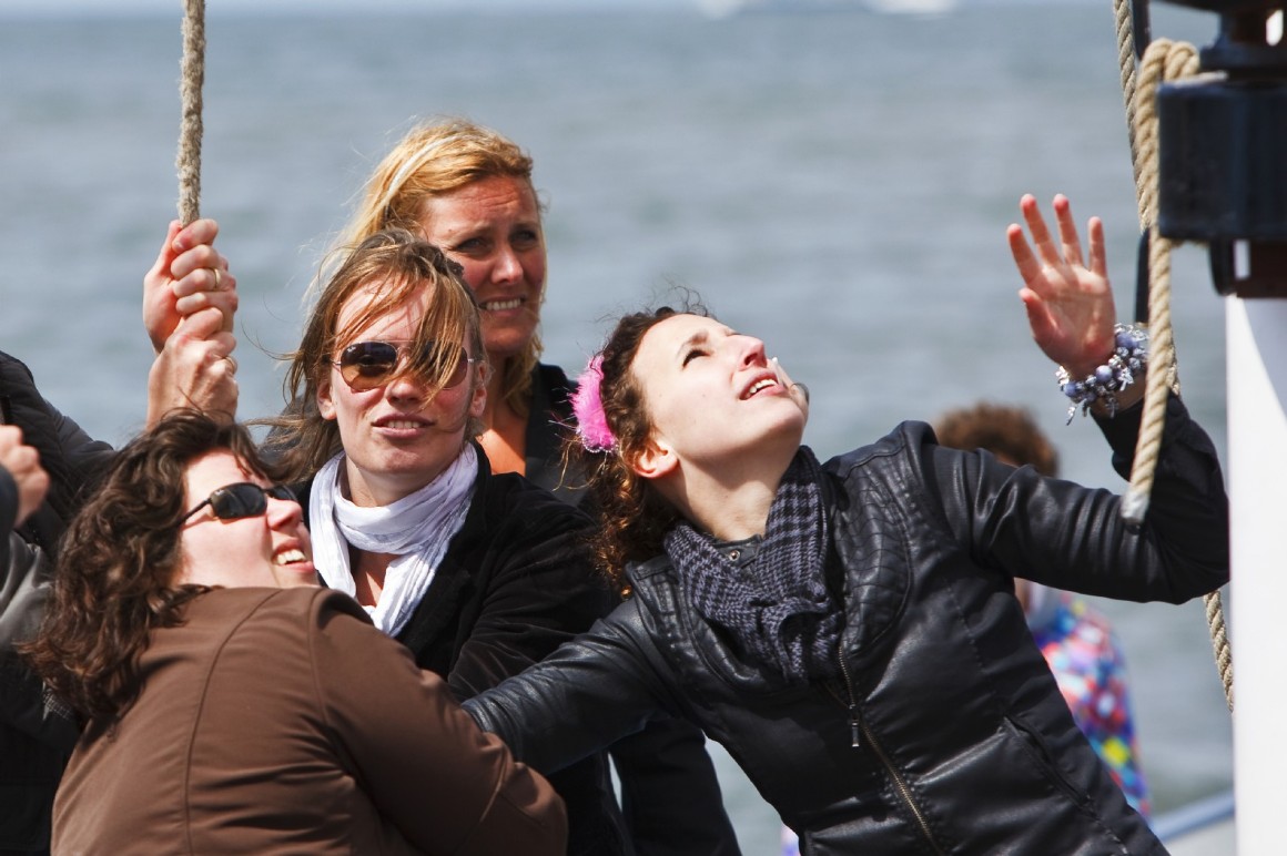 Vliegende Hollander - zeilen hijsen